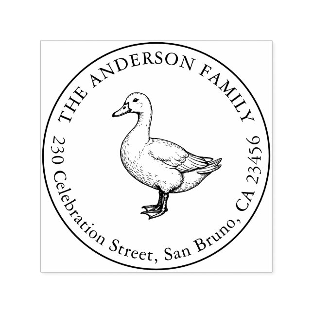 Sello Automático Dirección de devolución del duque de la dirección  (Diseño)