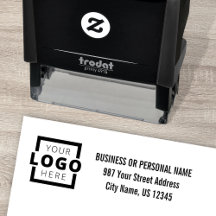 Dirección de devolución del logotipo comercial de 