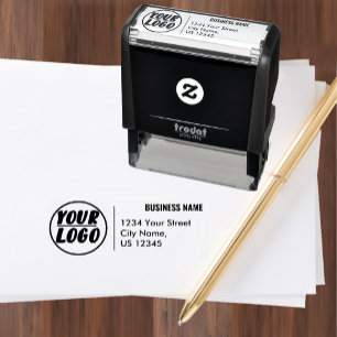 Sello Automático Dirección de devolución del logotipo profesional d