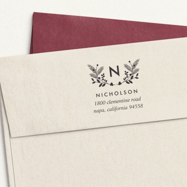 Sello Automático Dirección de devolución del monograma de la flotac (Subido por el creador)