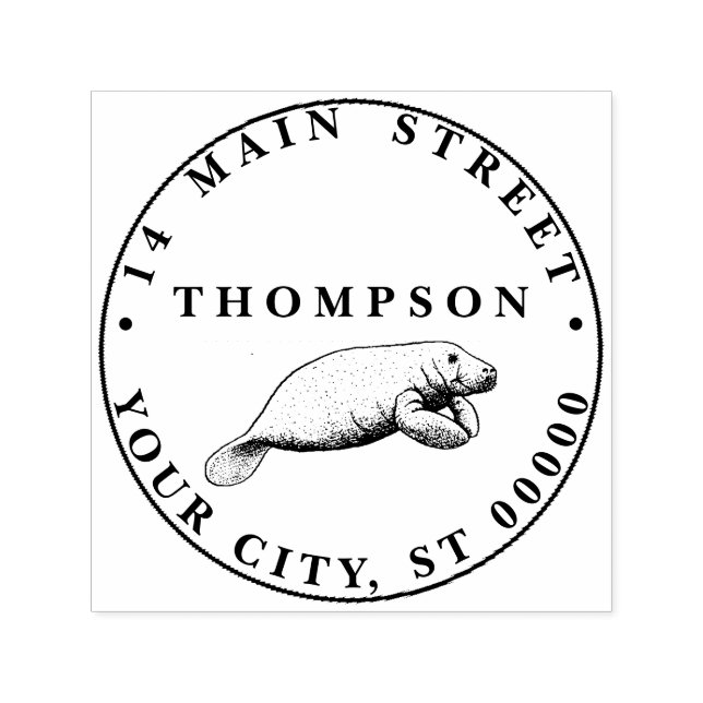 Sello Automático Dirección de devolución del nombre de dibujo de la (Diseño)