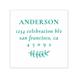 Sello Automático Dirección de devolución del nombre de familia botá