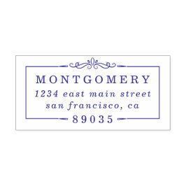 Sello Automático Dirección de devolución del nombre de familia de b