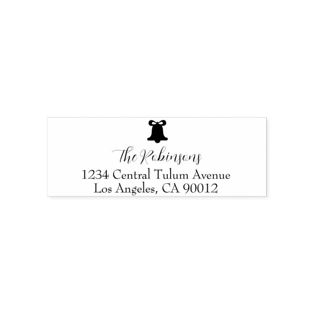 Sello Automático Dirección de devolución del nombre de familia de l (Diseño)