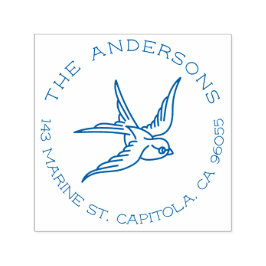 Sello Automático Dirección de devolución del nombre de familia del 