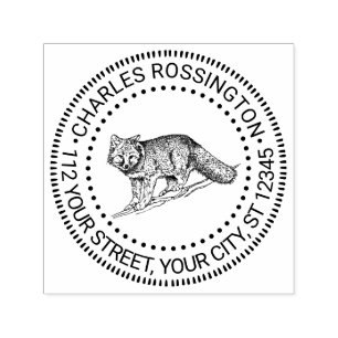 Sello Automático Dirección de devolución del nombre de Fox ocupado 