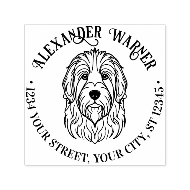 Sello Automático Dirección de devolución del nombre de la cabeza de (Diseño)