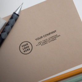 Sello Automático Dirección de devolución del nombre de la compañía