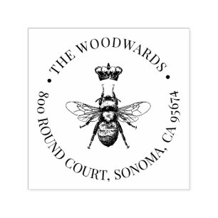 Sello Automático Dirección de devolución del nombre de la familia d