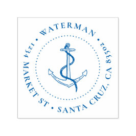 Sello Automático Dirección de devolución del nombre de la familia r