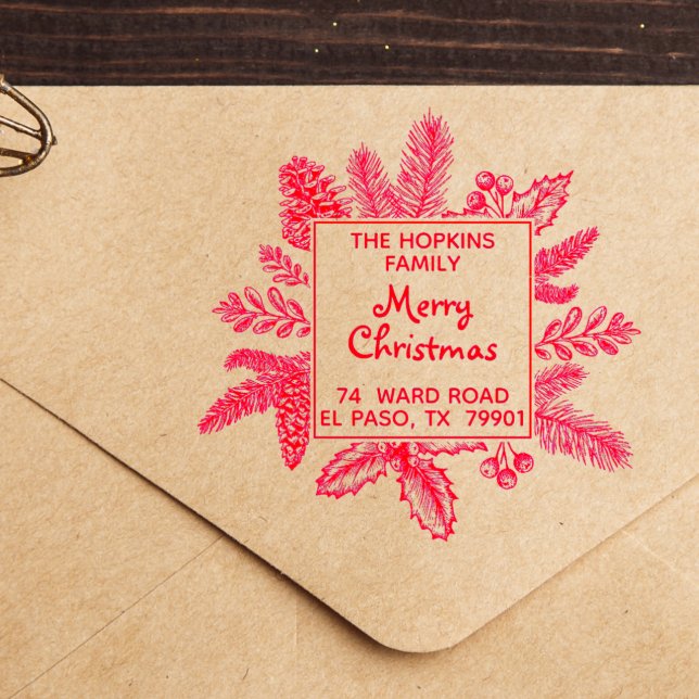 Sello Automático Dirección de devolución del nombre de la familia W (Subido por el creador)