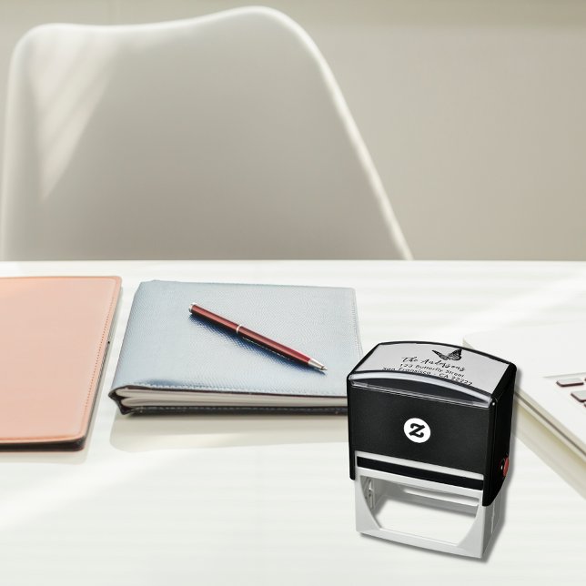 Sello Automático Dirección de devolución del nombre de la mariposa (Subido por el creador)