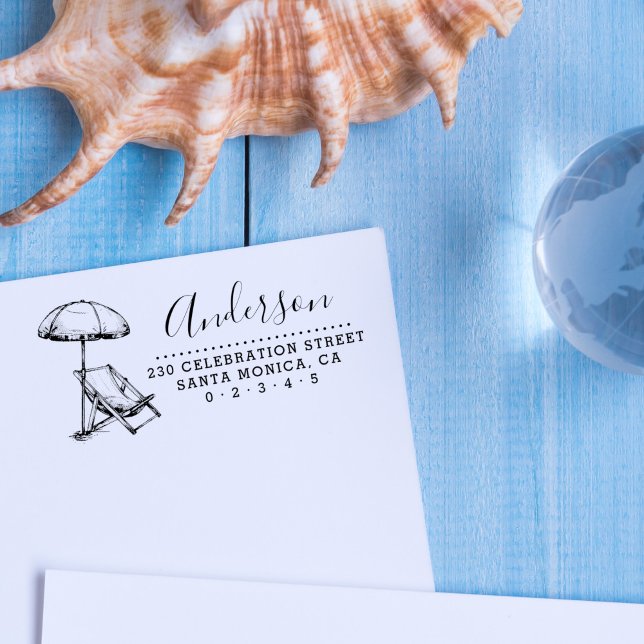 Sello Automático Dirección de devolución del nombre de la silla de  (Subido por el creador)