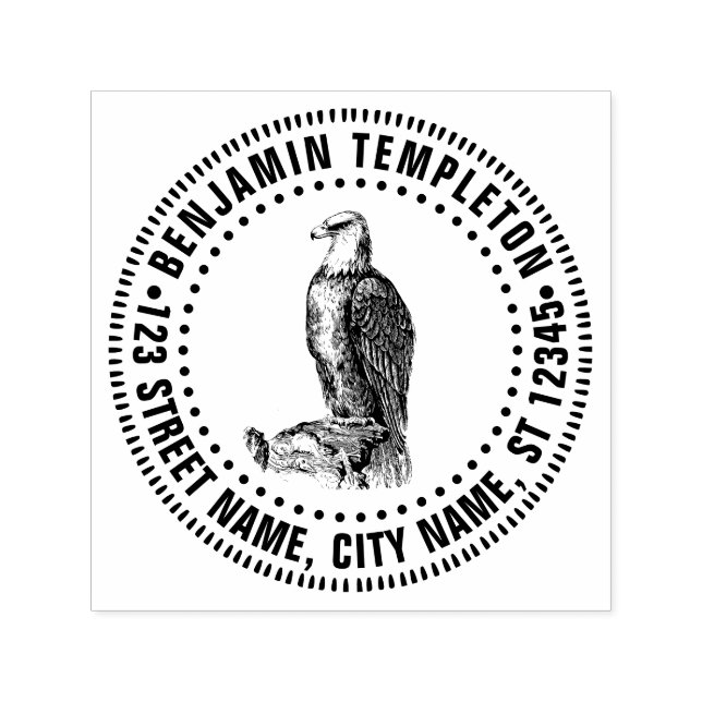 Sello Automático Dirección de devolución del nombre de presa de Páj (Diseño)