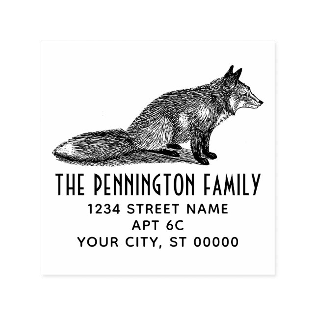 Sello Automático Dirección de devolución del nombre del dibujo de l (Diseño)