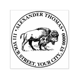 Sello Automático Dirección de devolución del nombre del dibujo vint