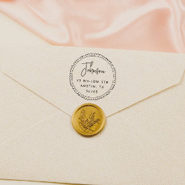 Sello Automático Dirección de devolución del nombre del guión del m