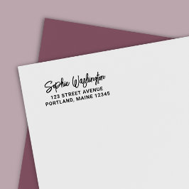 Sello Automático Dirección de devolución del nombre del guión del p