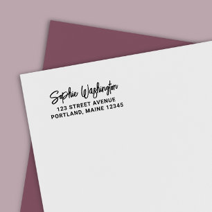 Sello Automático Dirección de devolución del nombre del guión del p