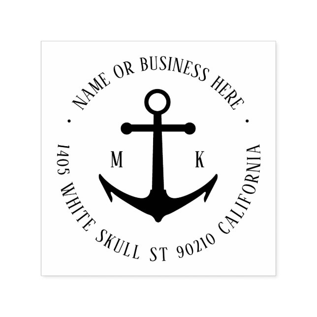 Sello Automático Dirección de devolución del nombre del logotipo de (Diseño)