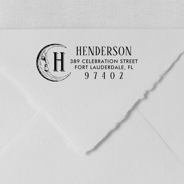 Sello Automático Dirección de devolución del nombre del monograma d (Subido por el creador)