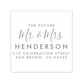 Sello Automático Dirección de devolución del nombre moderno del fut