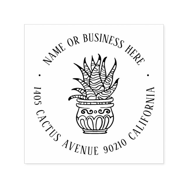 Sello Automático Dirección de devolución del nombre personalizado d (Diseño)