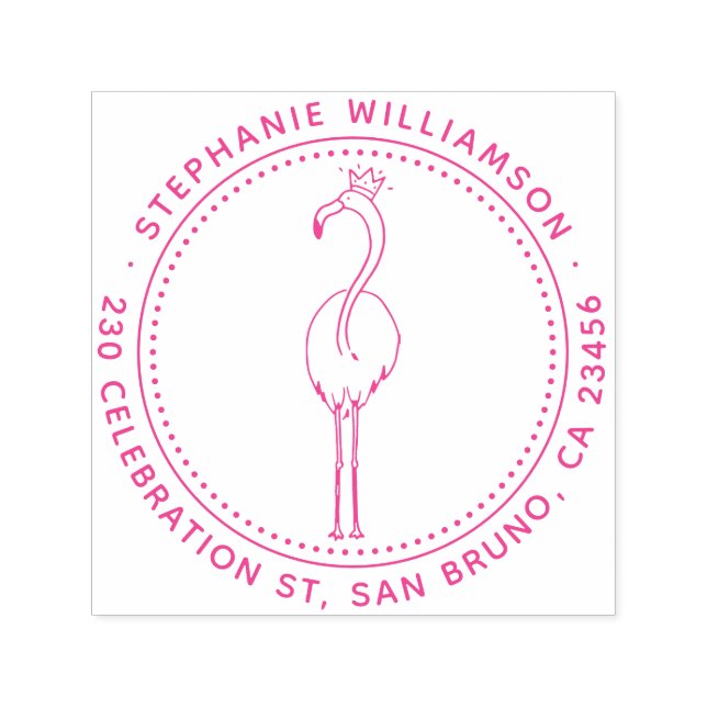 Sello Automático Dirección de devolución del nombre redondo del Per (Diseño)