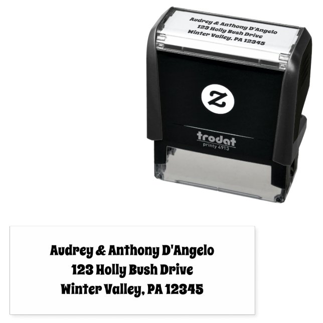 Sello Automático Dirección de devolución del Personalizado de letra (In Situ)