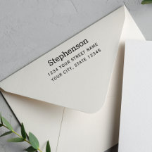 Dirección de devolución del Personalizado de nombr