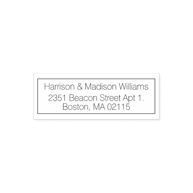 Sello Automático Dirección de devolución del personalizado fronteri (Diseño)