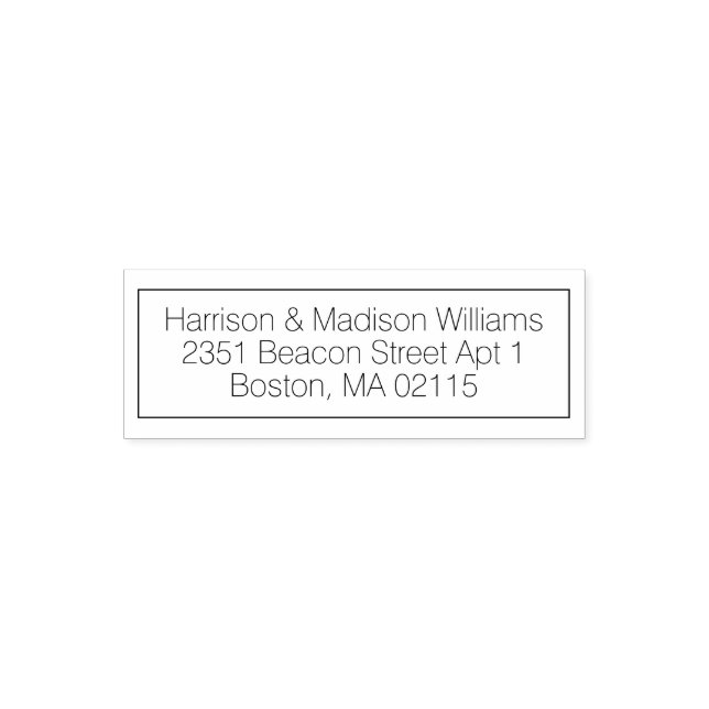 Sello Automático Dirección de devolución del personalizado fronteri (Diseño)