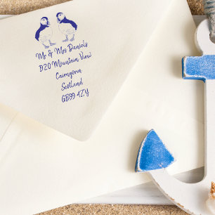 Sello Automático Dirección de devolución del Puffin