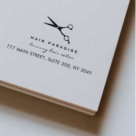 Sello Automático Dirección de devolución del Salón de belleza de Ha