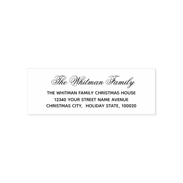 Sello Automático Dirección de devolución elegante (Diseño)