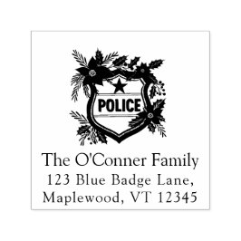 Sello Automático Dirección de devolución elegante de Navidad para l