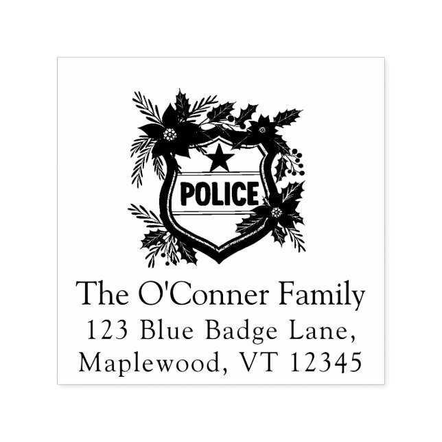 Sello Automático Dirección de devolución elegante de Navidad para l (Diseño)