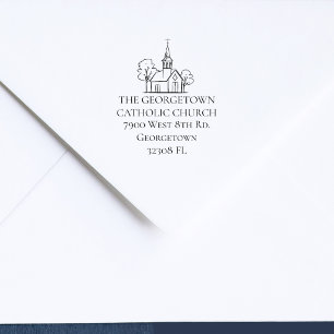 Sello Automático Dirección de devolución elegante personalizada par