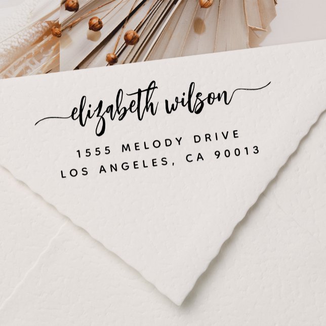 Sello Automático Dirección de devolución elegante profesional o per (personal self inking stamp)