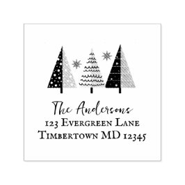 Sello Automático Dirección de devolución estacional de feriado de á