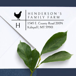 Sello Automático Dirección de devolución inicial de la familia de g