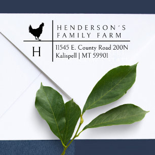 Sello Automático Dirección de devolución inicial de la familia de g