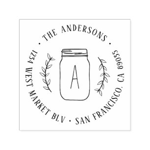 Sello Automático Dirección de devolución inicial de Rústica Bran