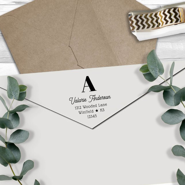 Sello Automático Dirección de devolución inicial grande de estilo d (Subido por el creador)