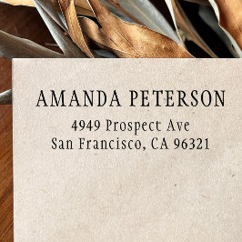 Sello Automático Dirección de devolución Minimalista clásica simple