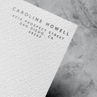 Sello Automático Dirección de devolución moderna clásica simple Min