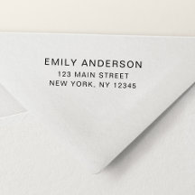 Dirección de devolución moderna Minimalista simple