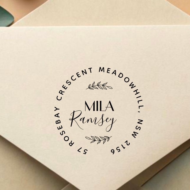 Sello Automático Dirección de devolución moderna personalizada Botá (Subido por el creador)