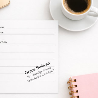 Sello Automático Dirección de devolución moderna personalizada con