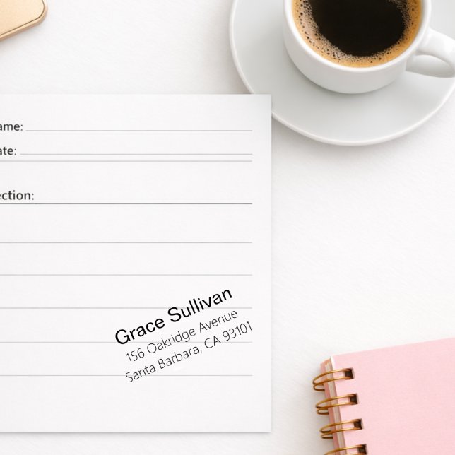 Sello Automático Dirección de devolución moderna personalizada con  (Subido por el creador)